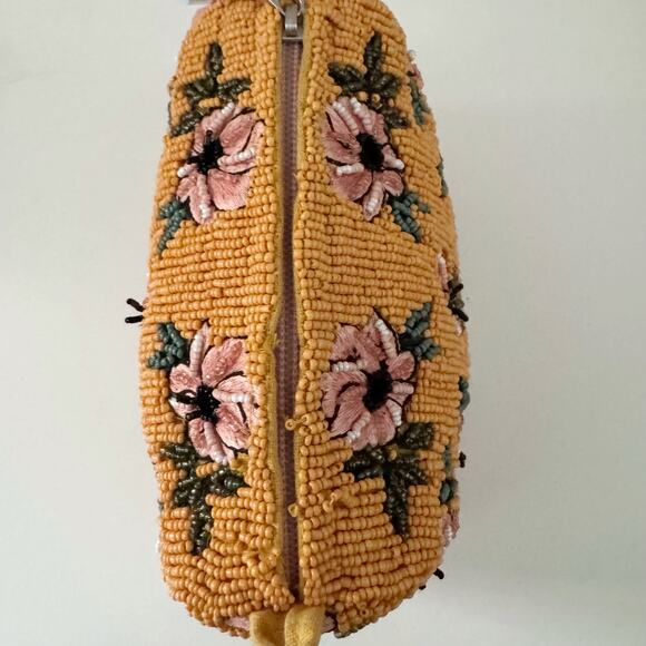 ANTHROPOLOGIE Fayla Yellow Beaded Pouch - Picture 5 of 10